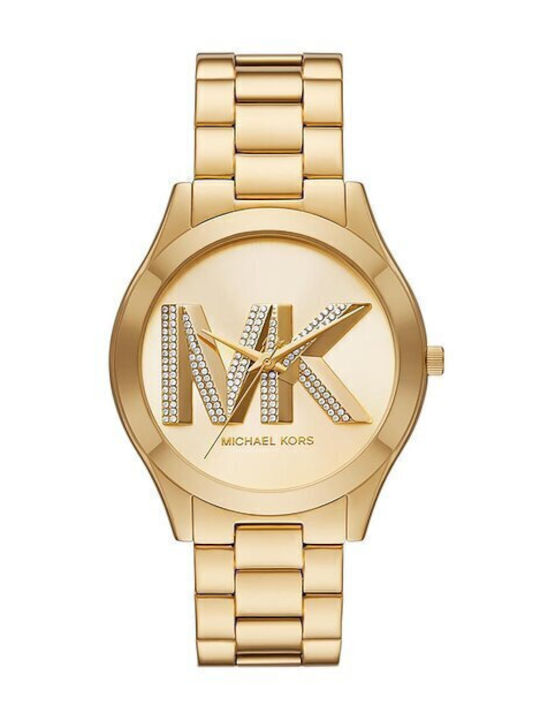 Michael Kors Runway Γυναικείο Ρολόι 42mm Χρονογράφος Μπαταρίας με Χρυσό Μεταλλικό Μπρασελέ KOD MK4732 - Image 1