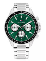 Tommy Hilfiger Ανδρικό Ρολόι Μπαταρίας με Ασημί Μεταλλικό Μπρασελέ SKU 1792211