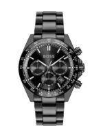 Boss Hero Ανδρικό Ρολόι Μπαταρίας με Μαύρο Μεταλλικό Μπρασελέ kod1514271
