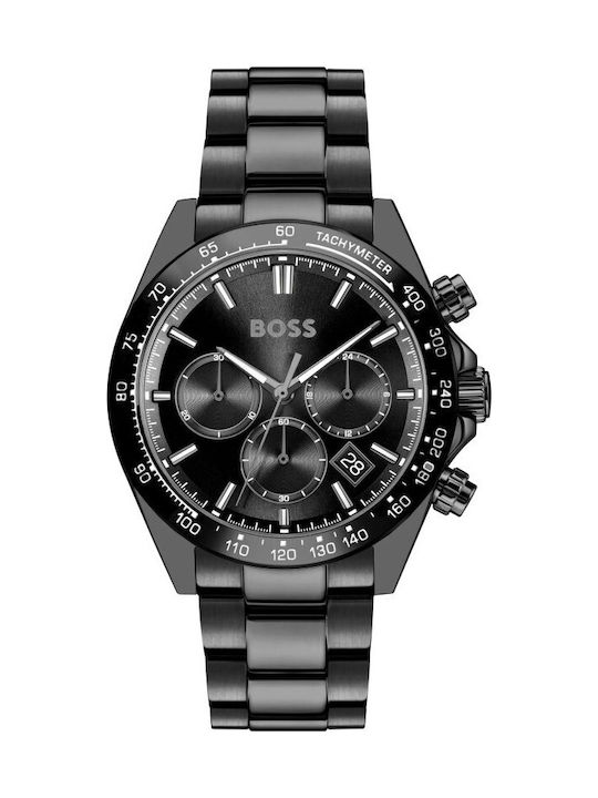 Boss Hero Ανδρικό Ρολόι Μπαταρίας με Μαύρο Μεταλλικό Μπρασελέ kod1514271 - Image 1