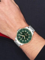 Tommy Hilfiger Ανδρικό Ρολόι Μπαταρίας με Ασημί Μεταλλικό Μπρασελέ SKU 1792230