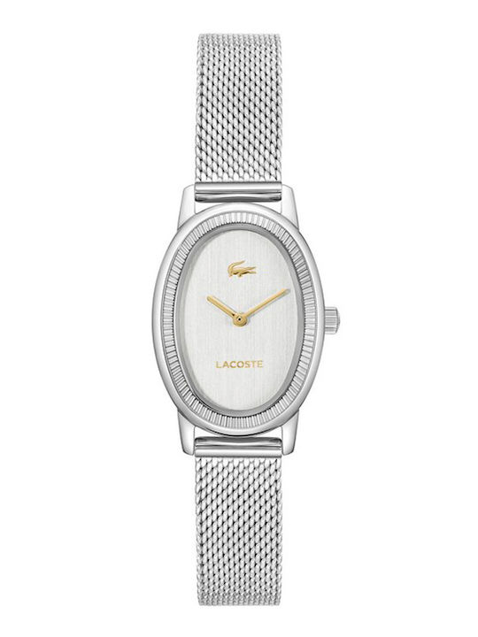 Lacoste Parisienne Γυναικείο Ρολόι 22mm Μπαταρίας με Ασημί Μεταλλικό Μπρασελέ KOD 2001452 - Image 1
