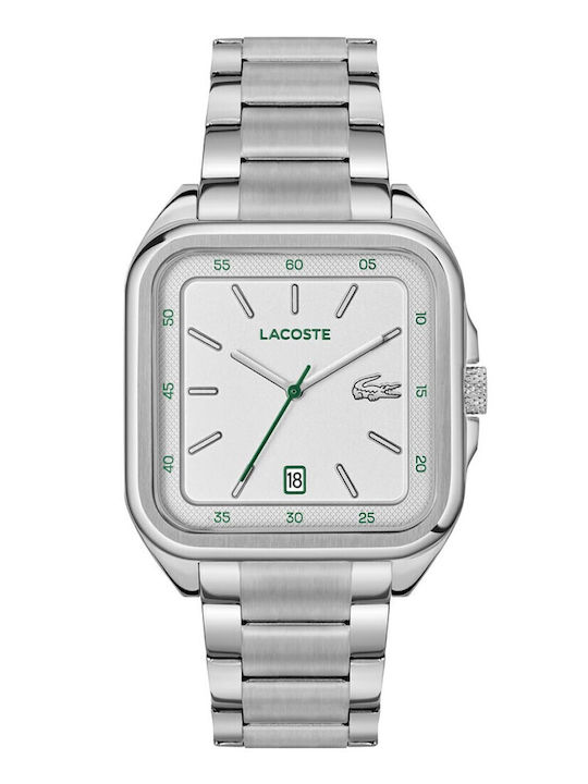 Lacoste Ανδρικό Ρολόι Μπαταρίας με Ασημί Μεταλλικό Μπρασελέ kod 2011460 - Image 1