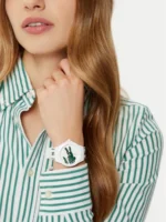 Lacoste Neocroc Γυναικείο Ρολόι με Λευκό Καουτσούκ Λουράκι 2001347