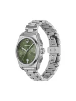 Emporio Armani Federico Ανδρικό Ρολόι Χρονογράφος Μπαταρίας με Ασημί Μεταλλικό Μπρασελέ