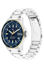 Tommy Hilfiger Ανδρικό Ρολόι Μπαταρίας με Ασημί Μεταλλικό Μπρασελέ SKU 1792229 - Image 4