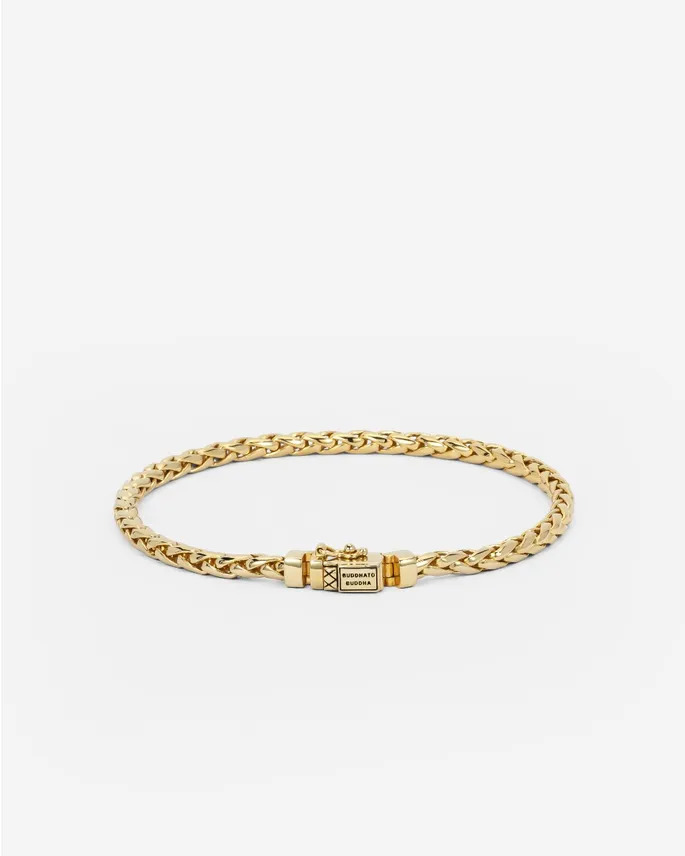 UNISEX Buddha To Buddha  J015  GV Bracelet George Mini Gold Plated - Image 1