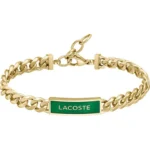 LACOSTE Fence Βραχιόλι Χρυσό Από Ανοξείδωτο Ατσάλι 19cm 2040323 - Image 2