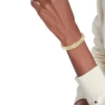 Tommy Hilfiger Γυναικείο Βραχιόλι Χειροπέδα από Ανοξείδωτο Ατσάλι Επιχρυσωμένο