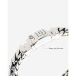 UNISEX Buddha To Buddha Bracelet Ben Medium  Recycled 925 Sterling Silver - Image 2