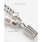 UNISEX Buddha To Buddha  139 Barbara Mini Pearl Bracelet Silver - Image 2