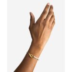 UNISEX Buddha To Buddha 139 GV Barbara Mini Pearl Bracelet Gold Vermeil - Image 7