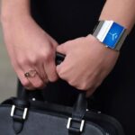 STORM STARLETTI Γυναικείο κομψό ρολόι με ορθογώνιο καντράν,  γυαλισμένο λουράκι από ανοξείδωτο ατσάλι