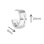 Calvin Klein Γυναικεία Σκουλαρίκια Κρίκοι από Ατσάλι Ασημί 35000677 - Image 4