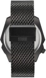 Μοναδικό ανδρικό ρολόι STORM CYREX με μπλε χείλος Lazer, δείκτες ώρας  και λειτουργία ημερομηνίας - Image 5