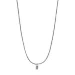 unisex Buddha to Buddha - 719 60cm - Barbara XS Necklace Silver - Image 3