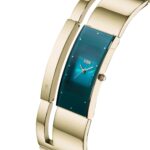 Ρολόι STORM ALVARA σε χρυσό γαλαζοπράσινο χρώμα, μηχανισμός χαλαζία, ανοξείδωτο ατσάλι, μεγάλο βραχιόλι, αυτορυθμιζόμενο λουράκι Easylink, κυρτή κάσα, χρησιμοποιημένα βιώσιμα υλικά - Image 7