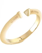 GUESS STEEL Χρυσό Βραχιόλι Χειροπέδα Με Πέτρες Κωδικος JUBB01481JWYGS