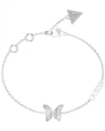 GUESS Chrysalis Stainless Steel Bracelet with Zircons SKU JUBB04110JWRHL