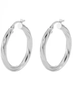 Σκουλαρίκια κρίκοι GUESS Hoops I Did It Again από ανοξείδωτο ατσάλι SKU JUBE04187JWRHT/U