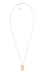 GUESS VINTAGE GUESS Κολιέ Γυναικείο κολιέ GUESS STEEL VINTAGE GUESS JUBN05139JWYGT/U χρυσό με σχέδιο αρκουδάκι, πέτρες και λογότυπο(40,7-45,7cm).