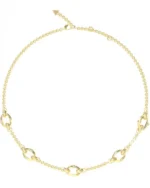 Κολιέ GUESS Bamboo από ανοξείδωτο ατσάλι με ζιργκόν SKU JUBN05167JWYGT/U