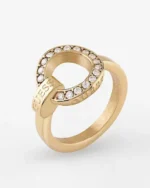 Δαχτυλίδι GUESS Circle Lights από ανοξείδωτο ατσάλι με ζιργκόν  SKU JUBR03165JWYG52_