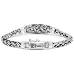 UNISEX Buddha to Buddha Katja XS Black Onyx Silver  Bracelet J171 - Image 3