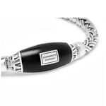 UNISEX Buddha to Buddha Katja XS Black Onyx Silver  Bracelet J171 - Image 5