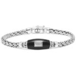 UNISEX Buddha to Buddha Katja XS Black Onyx Silver  Bracelet J171