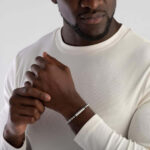 Ανδρικό Βραχιόλι Boss 1580658M Με Ασημί Χάντρες 1580658M