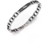 Ανδρικό Βραχιόλι Χειροπέδα Guess Steel Race με Ζιργκόν   Κωδικός:JUMB04414JWSTGMT-U