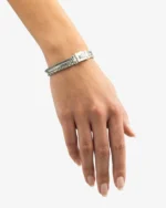 UNISEX Buddha To Buddha Bracelet  J104  Triple Mini  Recycled 925 Sterling Silver