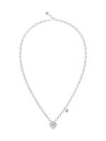 Guess Κολιέ με σχέδιο Καρδιά από Ατσάλι με Ζιργκόν  JUBN05212JWRHT/U