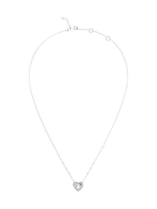 Guess Κολιέ με σχέδιο Καρδιά από Ατσάλι με Ζιργκόν - Image 3