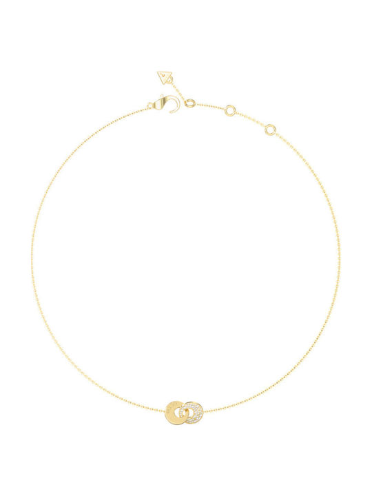 Guess Blooming Summer Κολιέ από Επιχρυσωμένο Ατσάλι με Ζιργκόν  JUBN05219JWYGT/U - Image 1