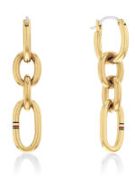 Tommy Hilfiger Σκουλαρίκια Κρεμαστά από Ατσάλι Επιχρυσωμένα - Image 2