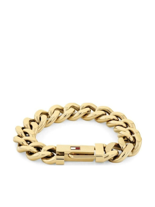 Tommy Hilfiger Ανδρική Αλυσίδα Χειρός από Ανοξείδωτο Ατσάλι Επιχρυσωμένη Μήκους 19cm - Image 3