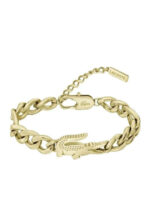 Lacoste Γυναικείο Βραχιόλι Αλυσίδα από Ατσάλι Επιχρυσωμένο