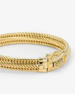 UNISEX Buddha To Buddha Edwin Mini Bracelet Gold Plated J263GV - Image 2