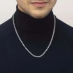 Boss Ανδρικό Κολιέ Αλυσίδα από Ατσάλι Ασημί 1580555