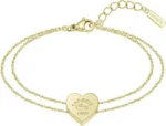 Lacoste Γυναικείο Βραχιόλι Αλυσίδα με Καρδιά από Ατσάλι Επιχρυσωμένο 2040400