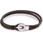 Tommy Hilfiger Ανδρικό Βραχιόλι Χειροπέδα από Δέρμα & Ατσάλι 2790655