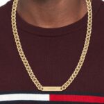 Tommy Hilfiger Ανδρική Αλυσίδα Λαιμού από Ατσάλι Επιχρυσωμένη Μήκους 60cm  2790578