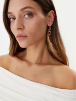 Tommy Hilfiger Σκουλαρίκια Κρεμαστά από Ατσάλι Επιχρυσωμένα