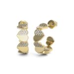 Σκουλαρίκια GUESS Ατσάλινα JUBE03040JWYGT-U Lovely Επίχρυσα 23mm