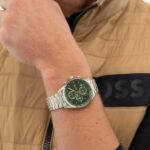 Boss Grand Prix Ανδρικό Ρολόι Χρονογράφος Μπαταρίας με Ασημί Μεταλλικό Μπρασελέ SKU 1514266 - Image 6