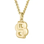 Γυναικείο κολιέ με μονόγραμμα διπλού Β σε χρυσό χρώμα BOSS Jewellery SKU  1580747 - Image 2