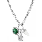 ΜΕΝΤΑΓΙΟΝ Αντρικό LACOSTE από Ασημί Ανοξείδωτο Ατσάλι  SKU 2040614