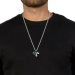 ΜΕΝΤΑΓΙΟΝ Αντρικό LACOSTE από Ασημί Ανοξείδωτο Ατσάλι  SKU 2040614 - Image 4